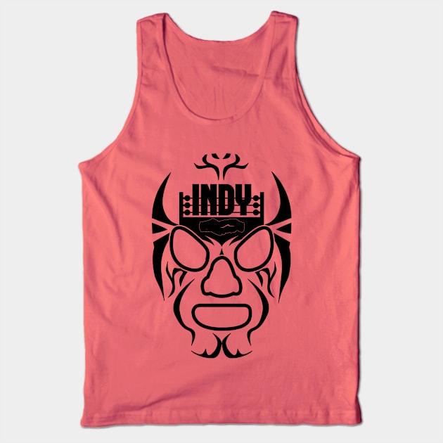 Indy Lucha (black mask) Tank Top by Indy Handshake